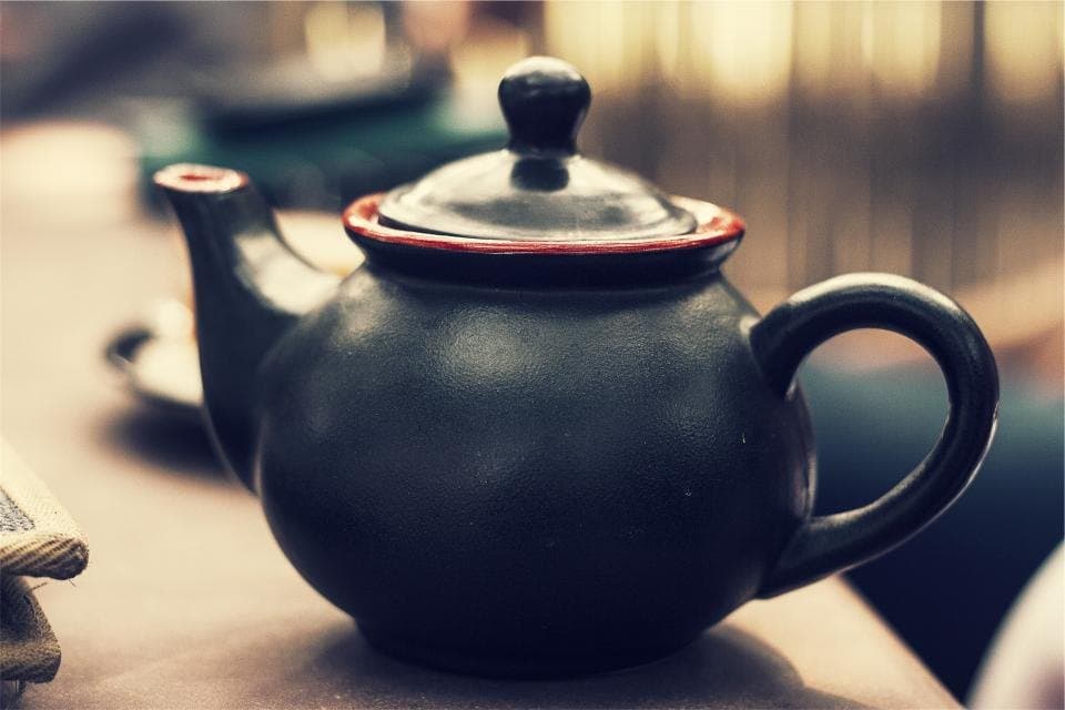 Matte Black Teapot